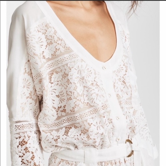 Gisela White lace Jumpsuit size 2🌟 - Picture 1 of 8